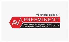 AV Preeminent Peer Reted for Highest Level of Professional Excellence